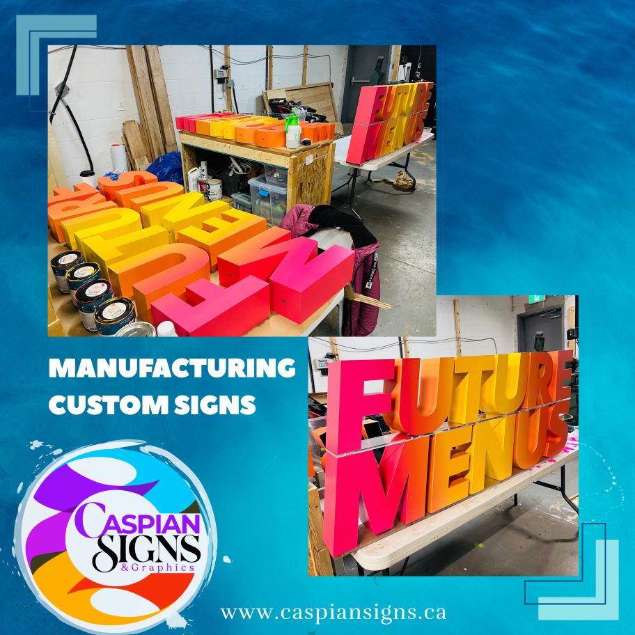 Custom sign project by Caspian Signs & Graphics in Vancouver