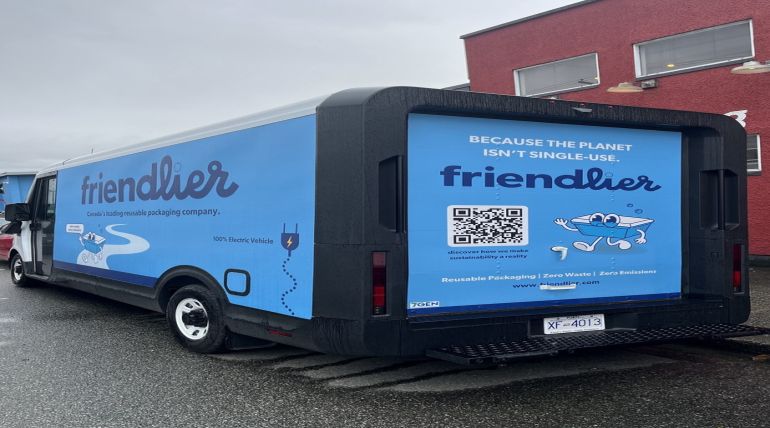 Electric Vehicle Wrap for Sustainable Brand Visibility